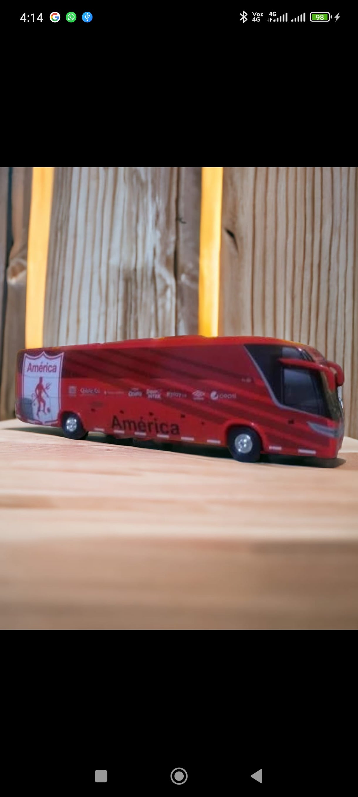 🏆 Bus a escala del America de Cali miniatura de Colección – Diseño Exclusivo 🚌⚽