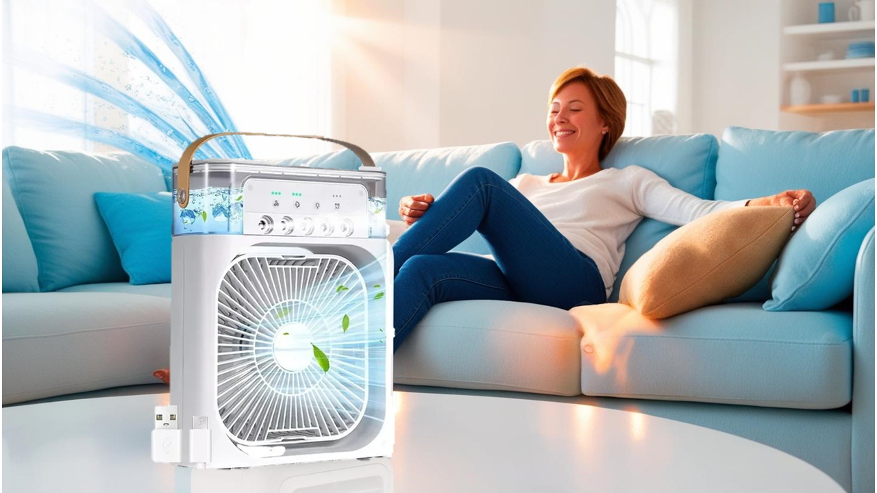 Aire Acondicionado Portátil Ventilador Con Agua Personal 110v/220v